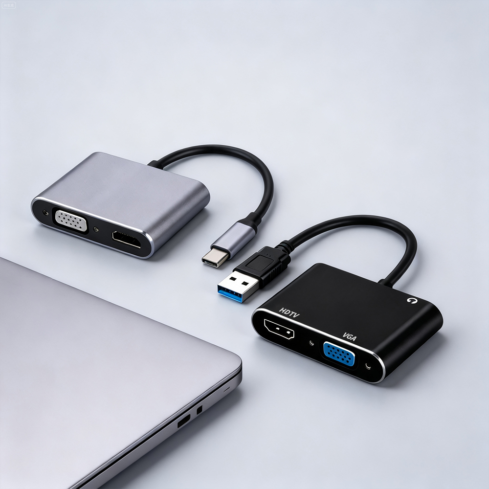 Home Cinema Usb - USB 3.0/TYPE-C to HDMI VGAアダプター（3.5mmオーディオポート付き）、デュアルモニターディスプレイコンバーター、USB to
