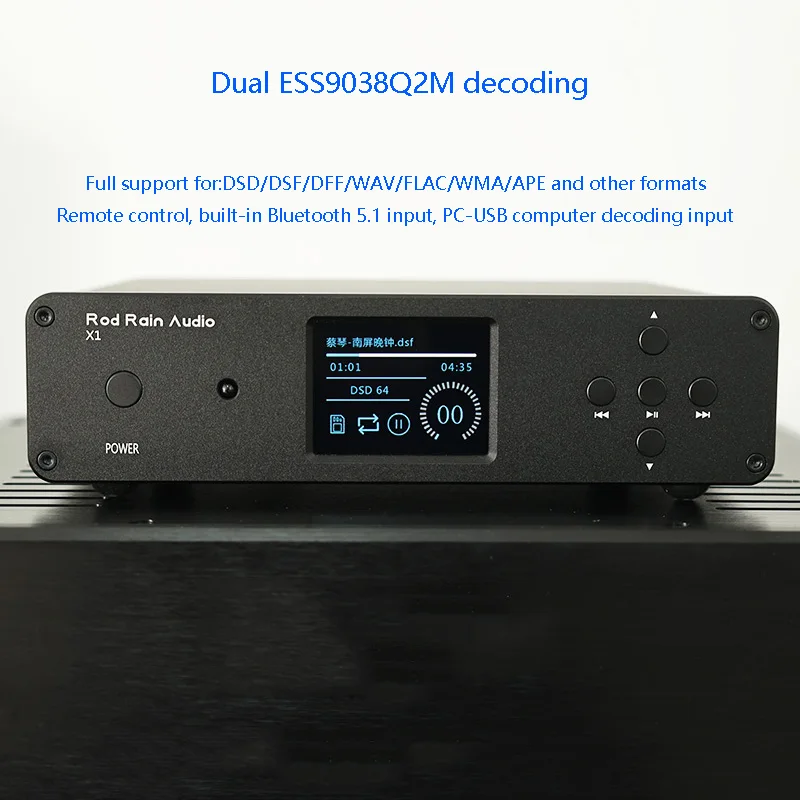 Home Cinema Samsung 5.1 - デュアル9038q2mデジタルミュージックプレーヤー,Bluetooth 5.1 dsd512,Jcm384khz,qcc5125,オーディオファン構成