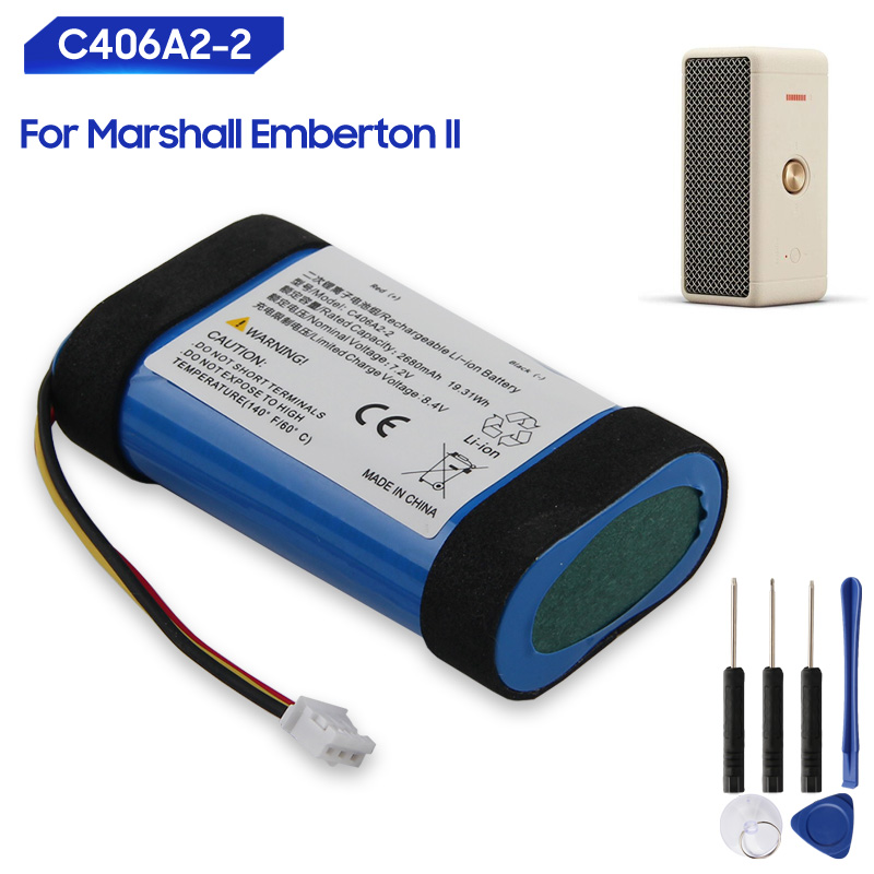 Home Cinema Marshall - 交換用バッテリー C406A2-2 マーシャル Emberton II 1