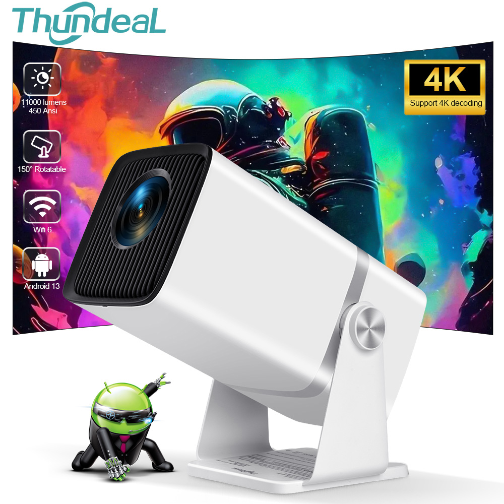 Video Home Cinema - ThundeaL 4KフルHDプロジェクター FHD TD80W Android WiFi