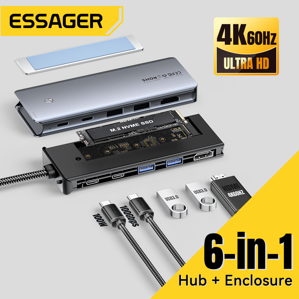 Home Cinema Usb - Essager USB C ハブ M.2 SSD