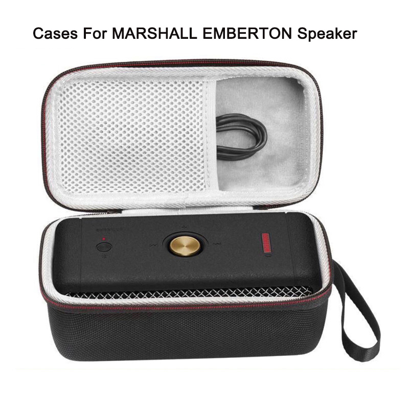 Home Cinema Marshall - マーシャルエンバートンポータブルスピーカーケースハードEVAトラベルキャリングバッグ防水とアンチスクラッチワイヤレススピーカーケース