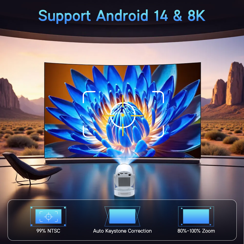Magcubic Android 14 ネイティブ1080P - Video Home Cinema のレビューと価格