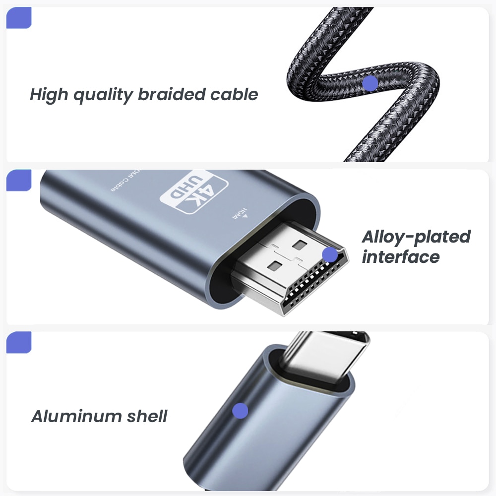 Nierbo usb c to hdmiケーブル6.6ft  - Home Cinema Usb のレビューと価格