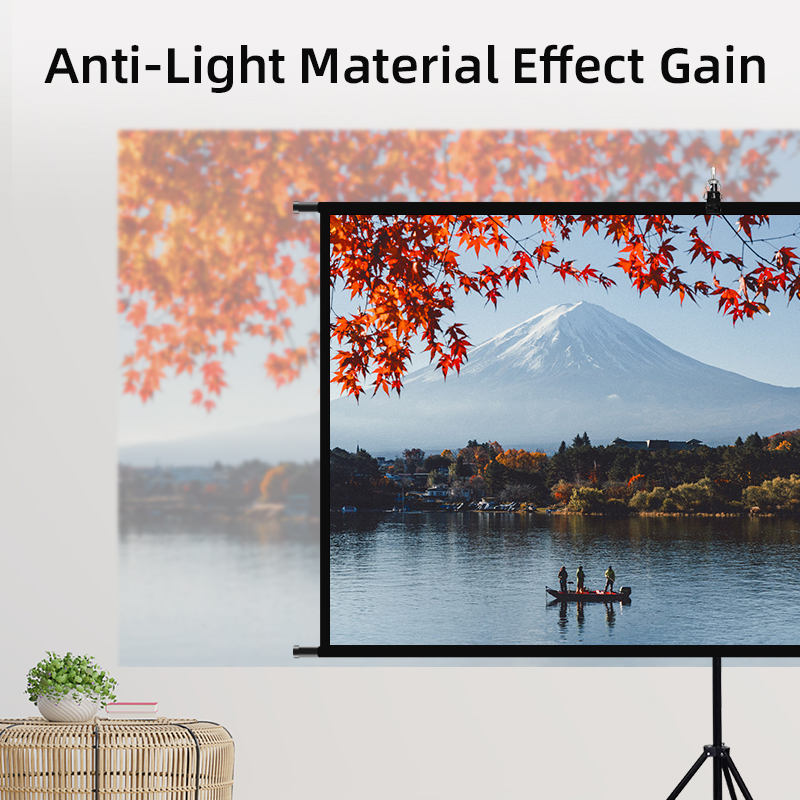 MIXITO ポータブル 16:9 高解像度折りたたみ式シン - Home Cinema Blanc のレビューと価格