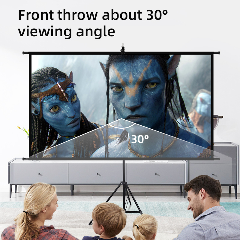 MIXITO ポータブル 16:9 高解像度折りたたみ式シン - Home Cinema Blanc のレビューと価格