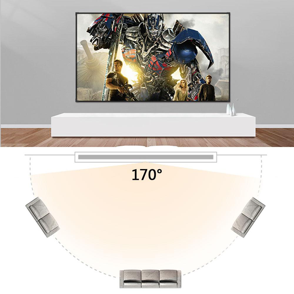 Salange 投影スクリーンポータブルプロジェクタースクリ - Home Cinema Blanc のレビューと価格