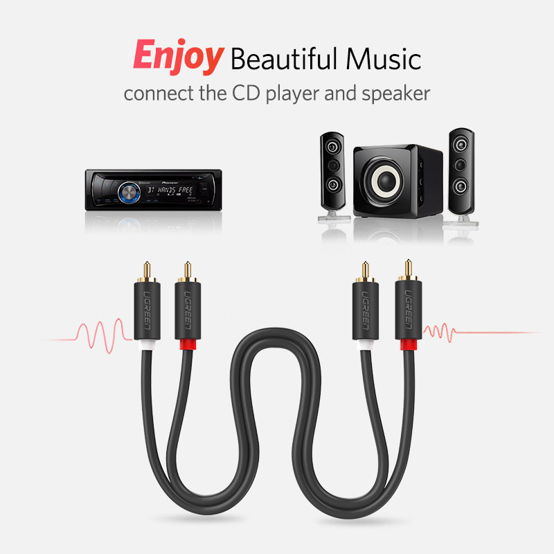 Ugreen-オーディオケーブルオス-オス,金メッキ,2m, - Klipsch Home Cinema のレビューと価格