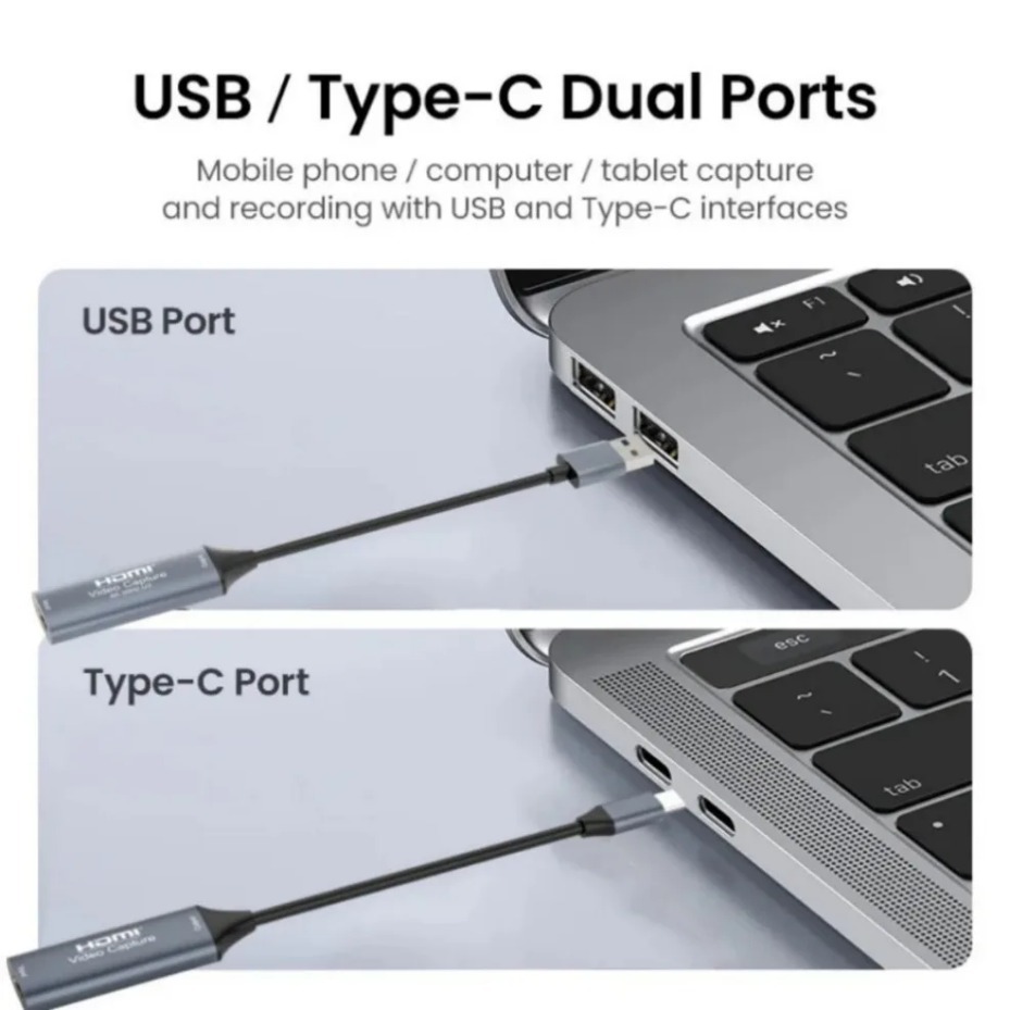 USB-C 2.0/3.0 HDMIビデオキャプチャカードは - Home Cinema Usb のレビューと価格
