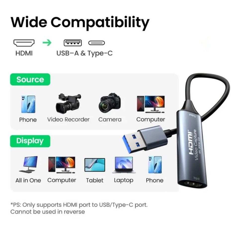 USB-C 2.0/3.0 HDMIビデオキャプチャカードは - Home Cinema Usb のレビューと価格
