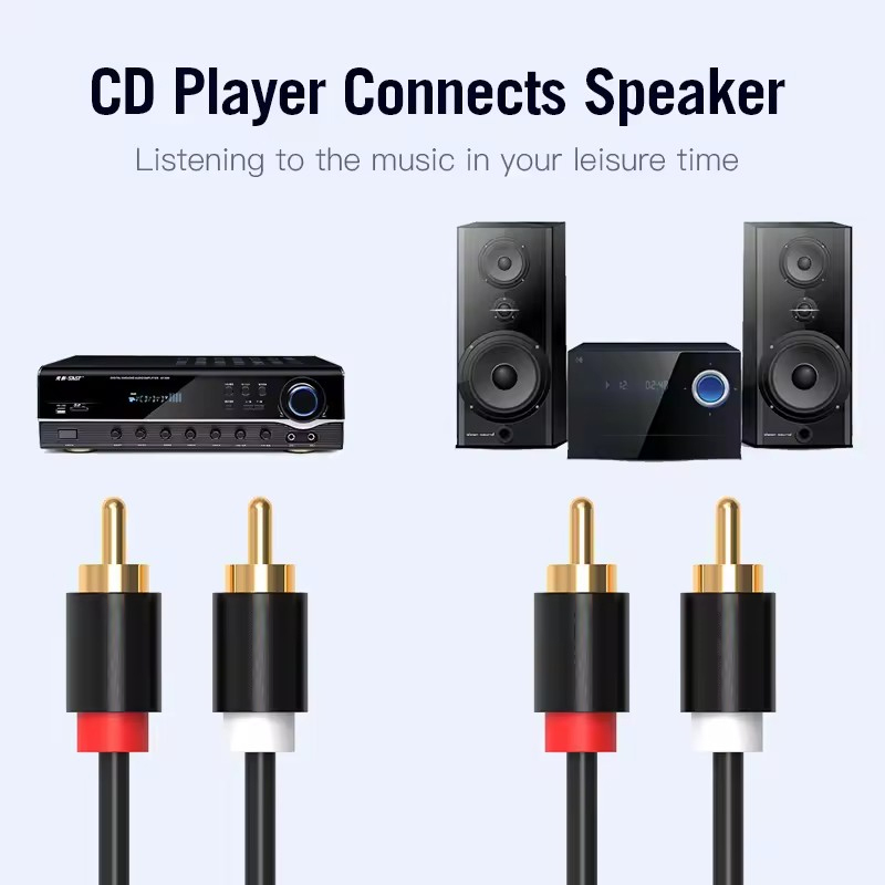 HiFiステレオRCAケーブル 2RCA - RCAオーディ - Klipsch Home Cinema のレビューと価格