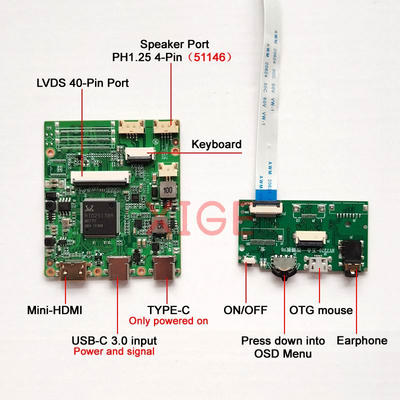 ミニHDMIコントローラーボードキット,ラップトップモニター - Home Cinema Usb のレビューと価格