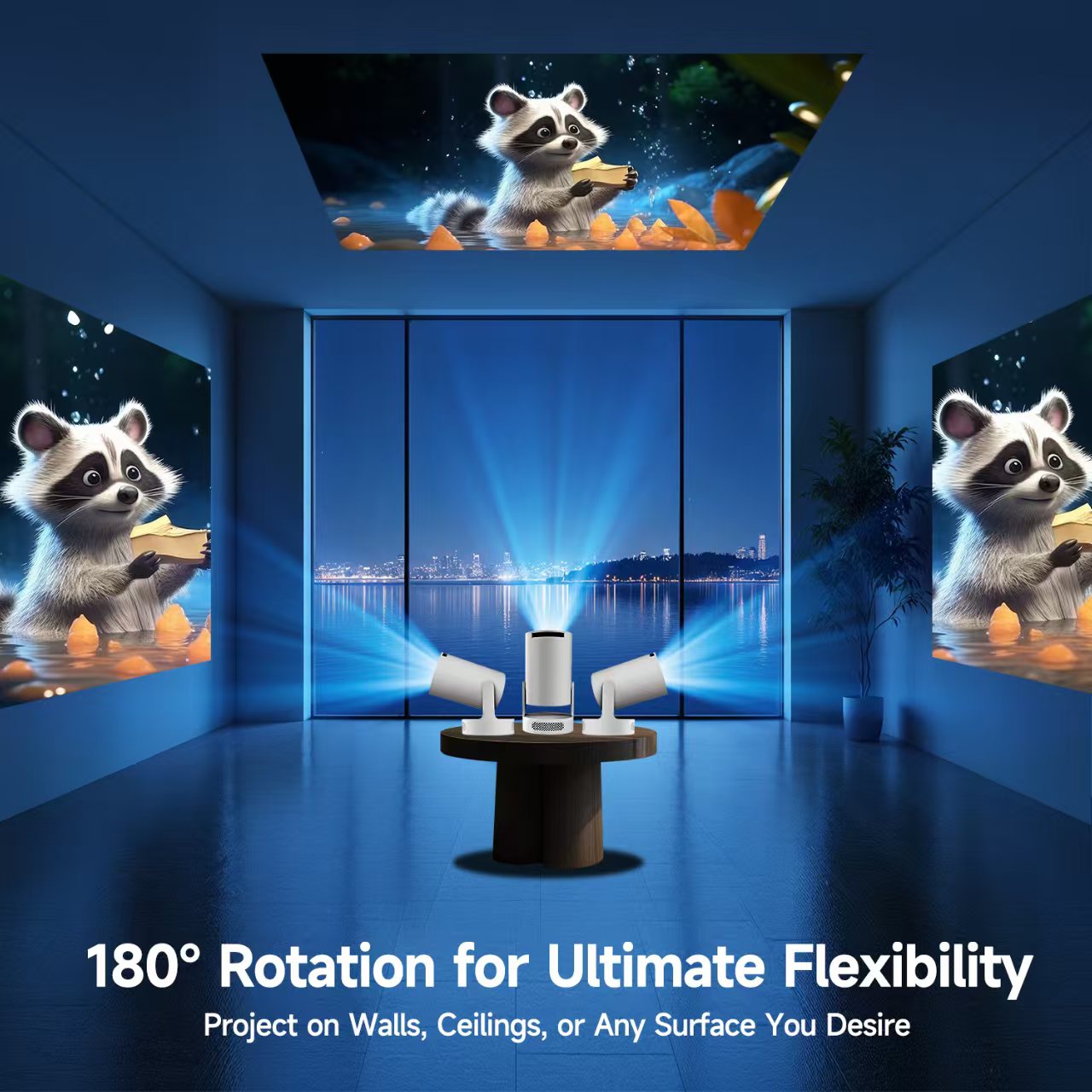 ミニHY300ポータブルプロジェクター Android 11 - Video Home Cinema のレビューと価格