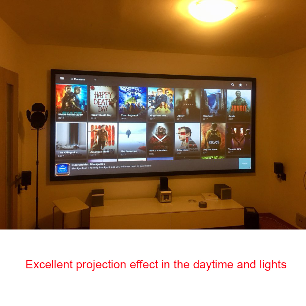 Salange プロジェクタースクリーン、60 100 12 - Home Cinema Blanc のレビューと価格