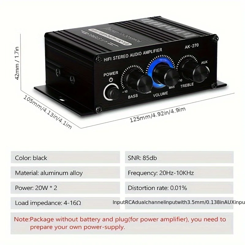 AK-270 400W ミニパワーアンプ 12V/24V 2 - Klipsch Home Cinema のレビューと価格