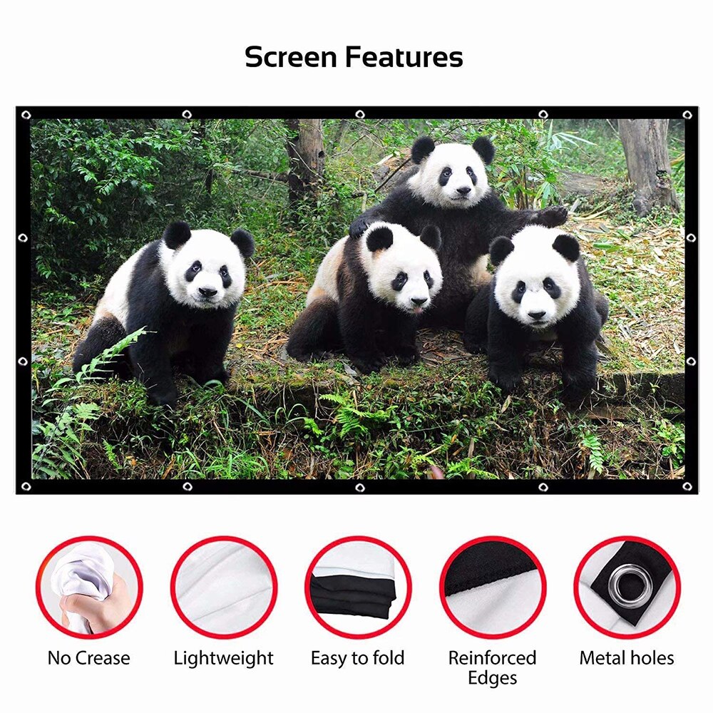 60インチ、100インチ、120インチ、150インチのシンプ - Home Cinema Blanc のレビューと価格